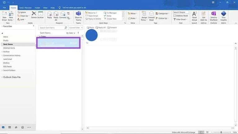 نحوه لغو ارسال نامه Outlook 6