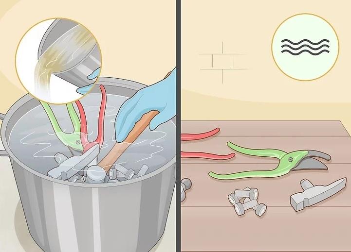 نحوه تمیز کردن ابزارهای قدیمی 13