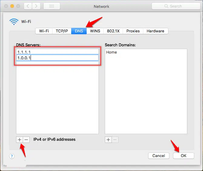 نحوه استفاده از DNS 1.1.1.1 Cloudflare در macOS