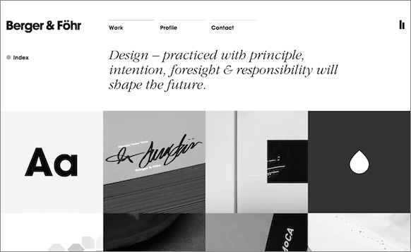 بهترین سایت طراحی الهام بخش : سایت BERGER & FÖHR