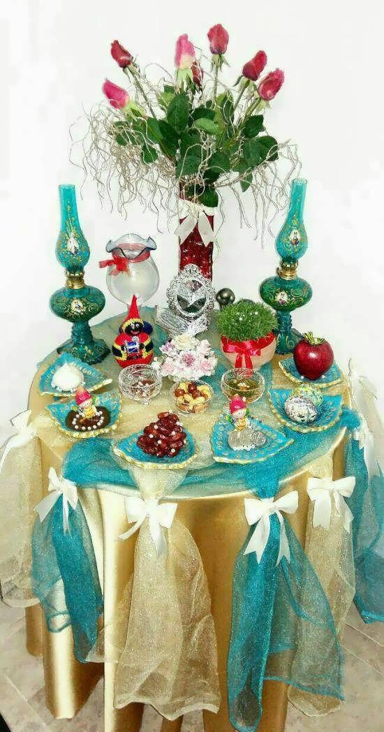 تزیین میز عید نوروز برای عروس22