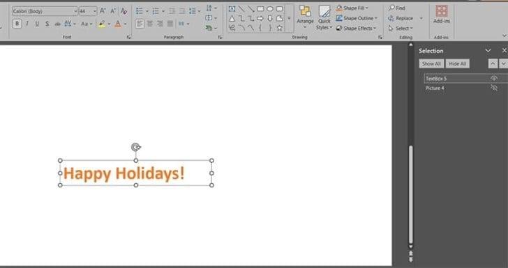 رفع مشکل حذف تکست&zwnj;باکس پاورپوینت 3