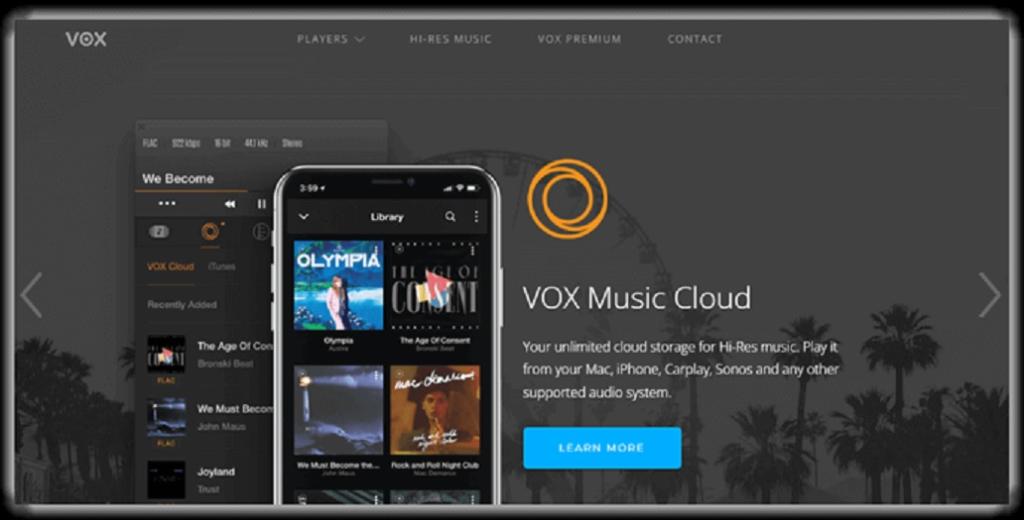  پخش کننده موسیقی Vox 