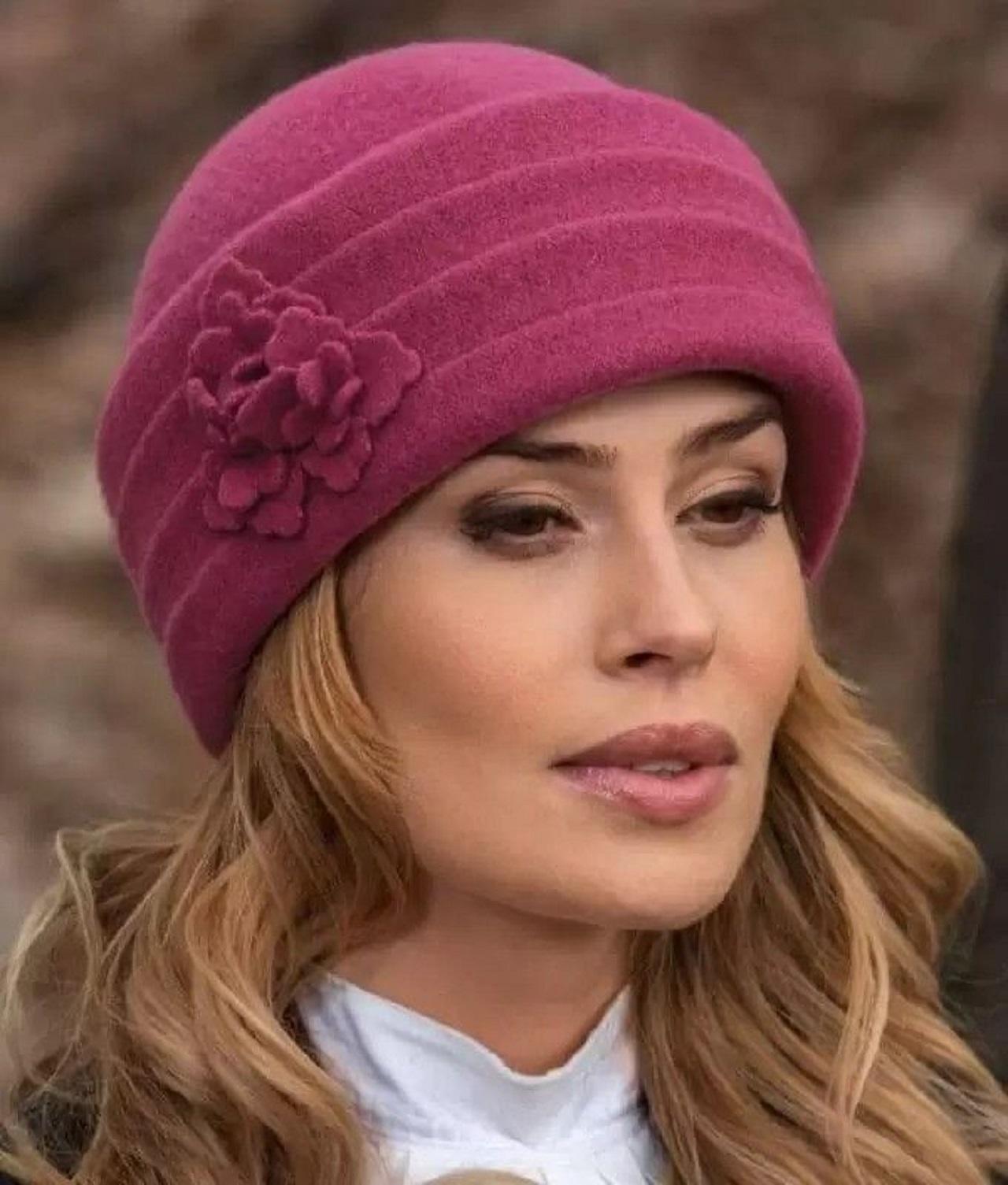 مدل کلاه بافتنی دخترانه ساده و مینیمال4