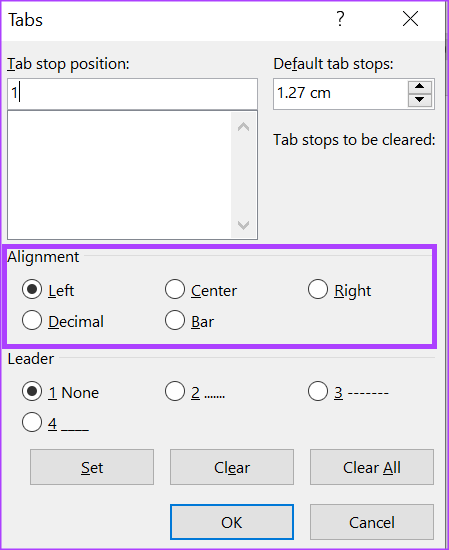 نحوه ایجاد یک TAB STOP با استفاده از راه‌انداز جعبه گفتگوی پاراگراف5
