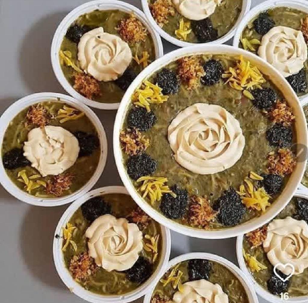 مدل های جدید تزیین آش رشته برای نذری 5