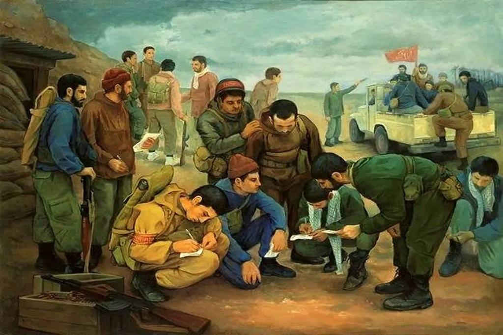 نقاشی دفاع مقدس سخت 4