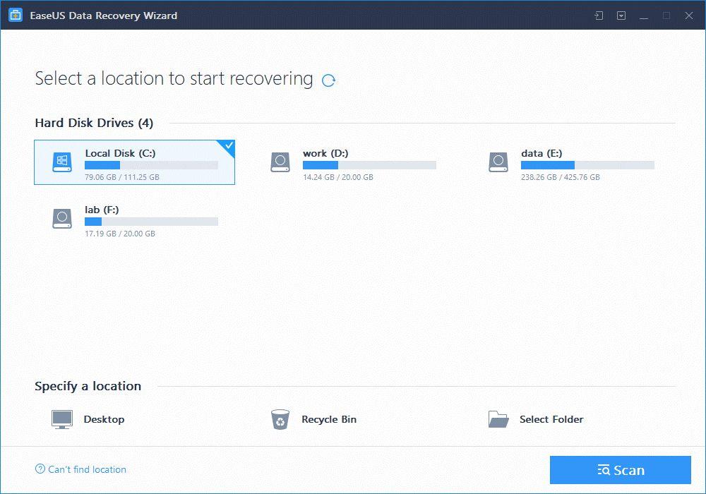 EaseUS Data Recovery Wizard Pro