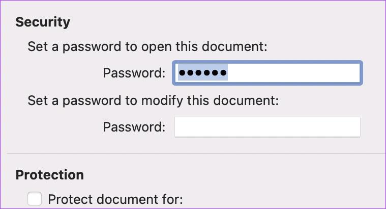  حذف کردن رمز عبور از یک سند ورد در مک