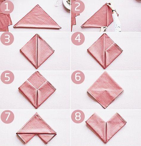 آموزش تا کردن دستمال کاغذی ساده 4