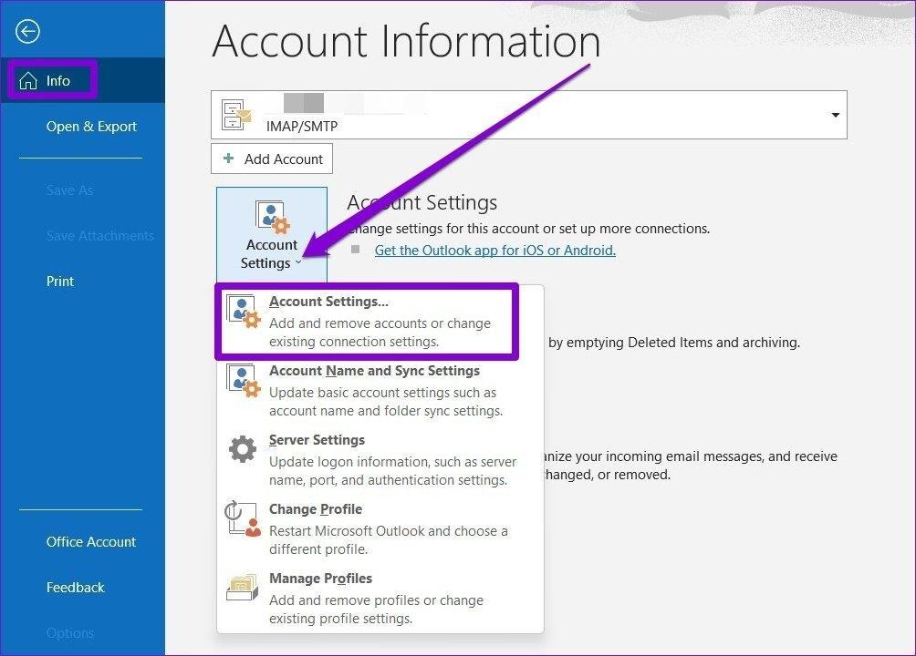 رفع مشکل درخواست مدام رمز عبور در Microsoft Outlook 14