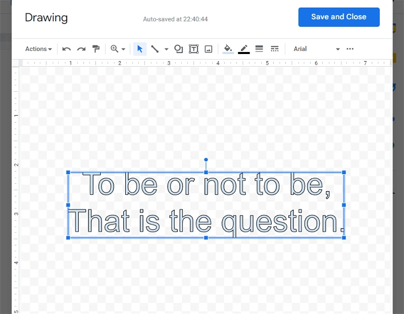 نحوه اضافه کردن Word Art در Google Docs10
