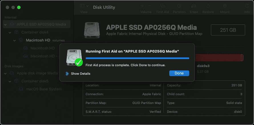  باید دیسک راه اندازی خود را با نرم افزار macOS Utilities تعمیر کنید