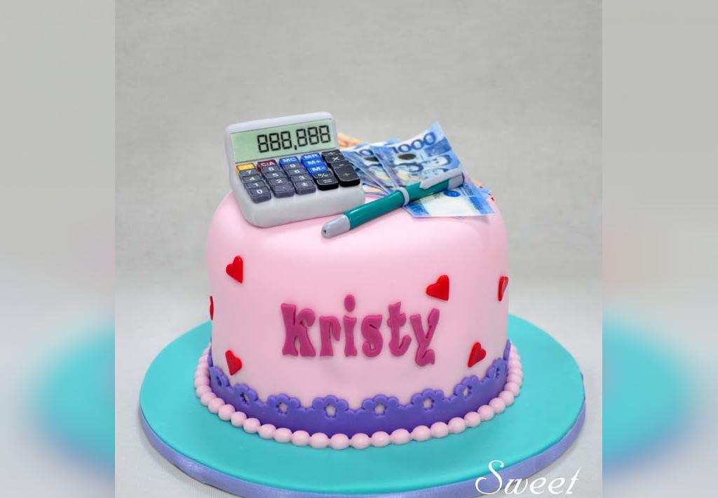 عکس مدل کیک زیبا برای روز حسابداری