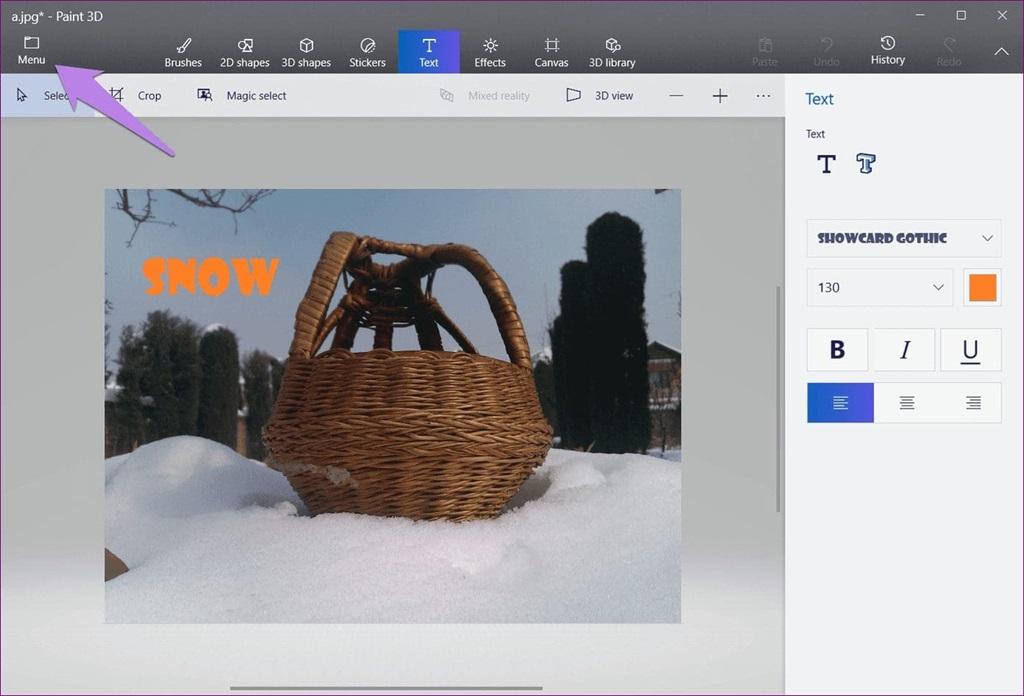 نحوه ساخت  گیف‌های متحرک با استفاده از Paint 3D 2
