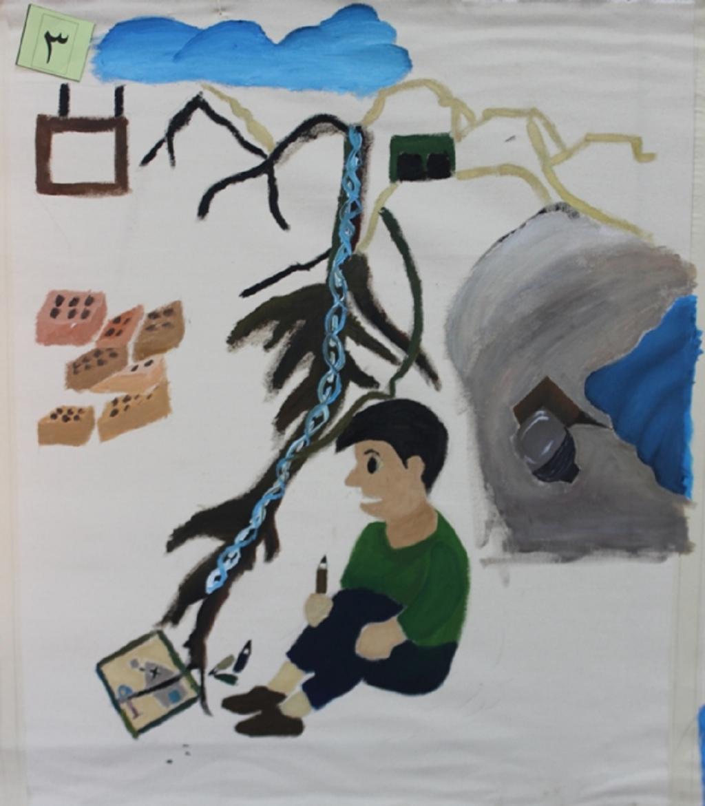 نقاشی پدافند غیر عامل در مدارس ابتدایی 1