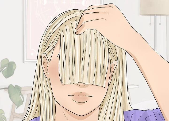 نحوه استایل کردن موی چتری پرده ای 6