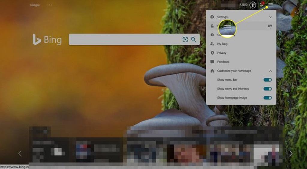 چگونه SafeSearch بینگ (Bing) را خاموش کنیم 1