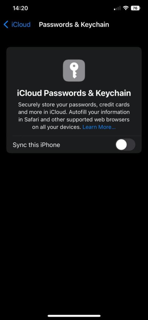 چگونه iCloud Keychain را در آیفون روشن کنیم و یک حساب کاربری و رمز عبور اضافه کنیم؟2