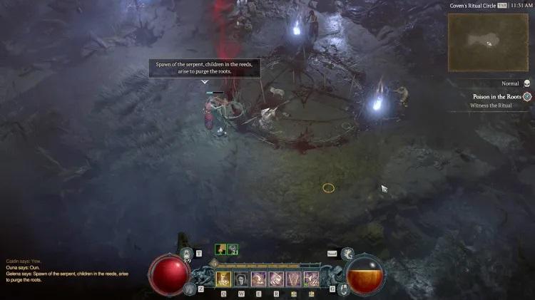 نحوه ردیابی دایره آیینی با Nangari blood  در Diablo 4