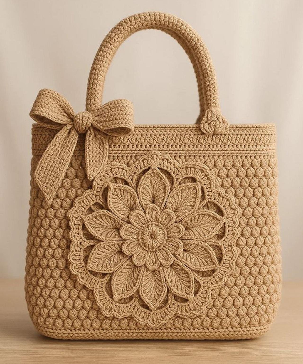 مدل کیف رافیا دستی بافت&zwnj; دار2