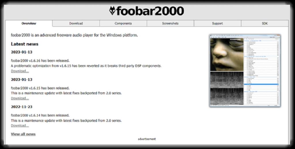 پخش کننده موسیقی  Foobar2000