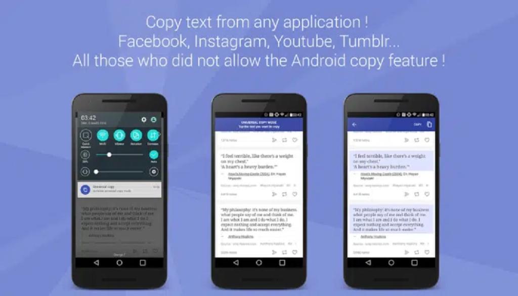 برنامه Universal Copy برای اندروید 