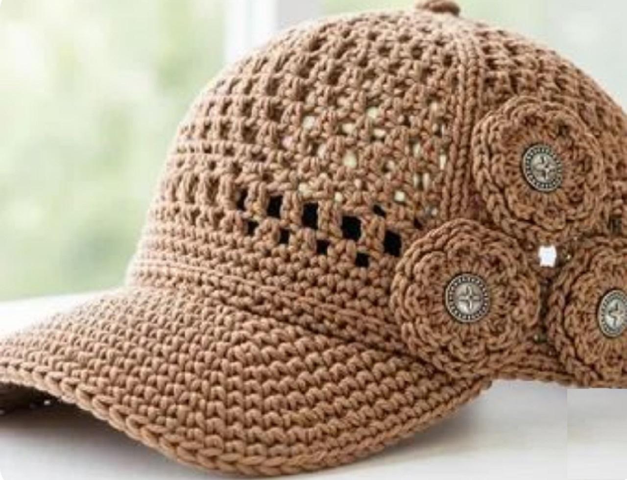 مدل کلاه بافتنی دخترانه با قلاب 1