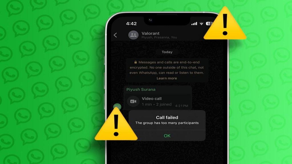 رفع مشکل تماس گروهی در واتساپ (the Group Has Too Many Participants)