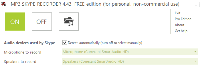 برنامه ضبط تماس اسکایپ: MP3 skype recorder