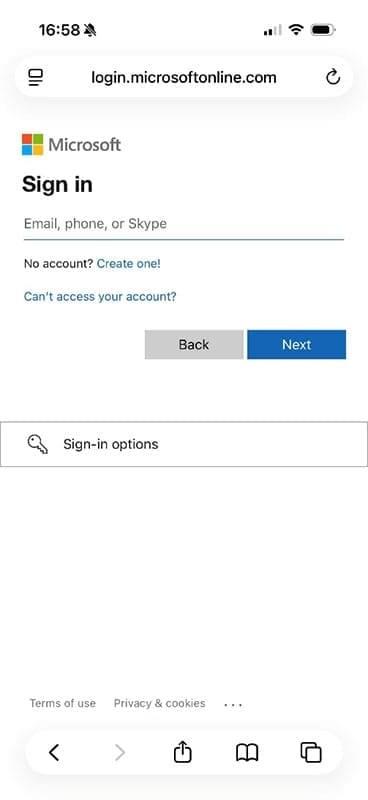 رفع خطای ورود پس از ریست پسورد مایکروسافت 2