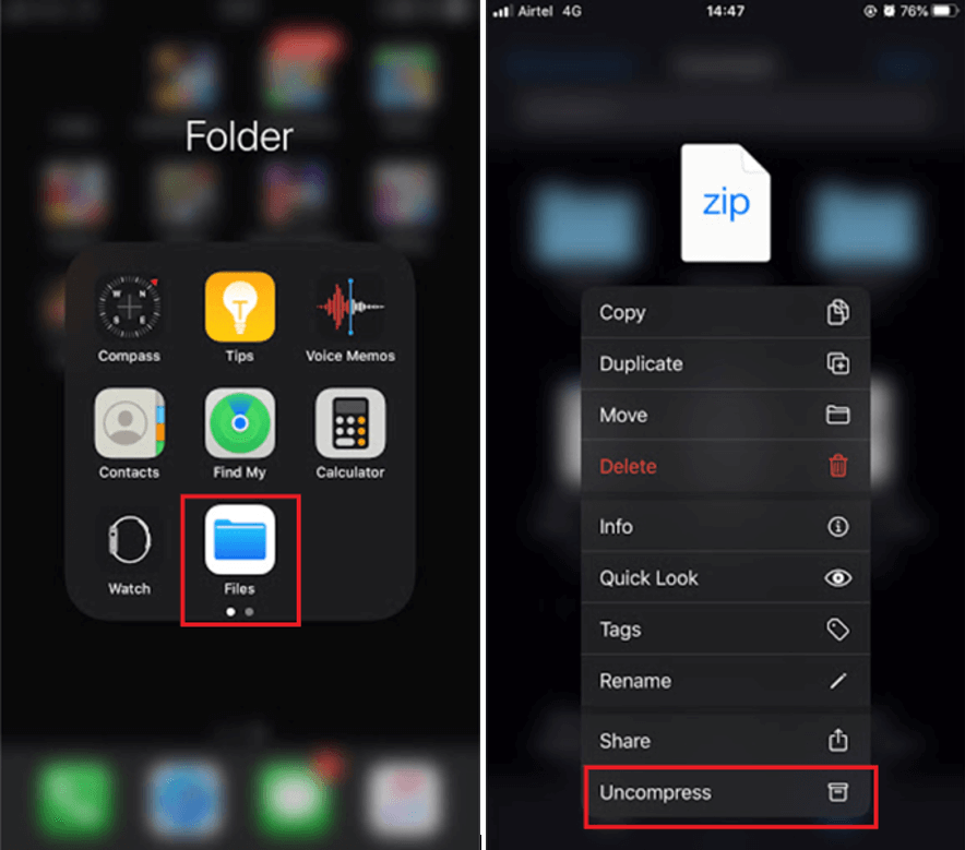 چگونه فایل های زیپ را در آیفون باز کنیم؟