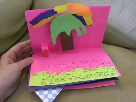 ساخت کتاب داستان با مقوا 3