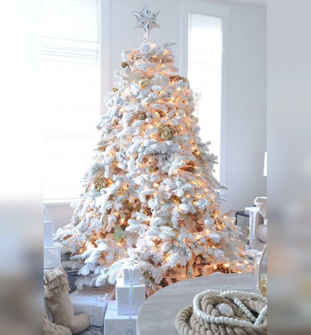 عکس مدل تزیین درخت کریسمس لاکچری