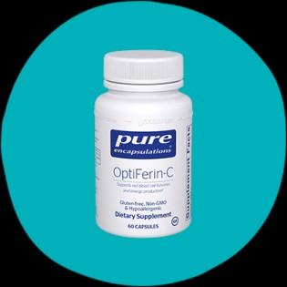 بهترین مکمل آهن با ویتامین C: کپسولاسیون خالص OptiFerin-C