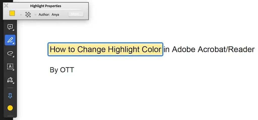 نحوه تغییر رنگ هایلایت در Adobe Acrobat Reader 6
