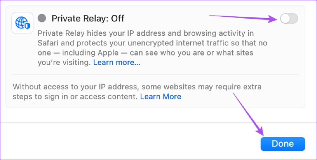 غیر فعال کردن iCloud Privacy Relay