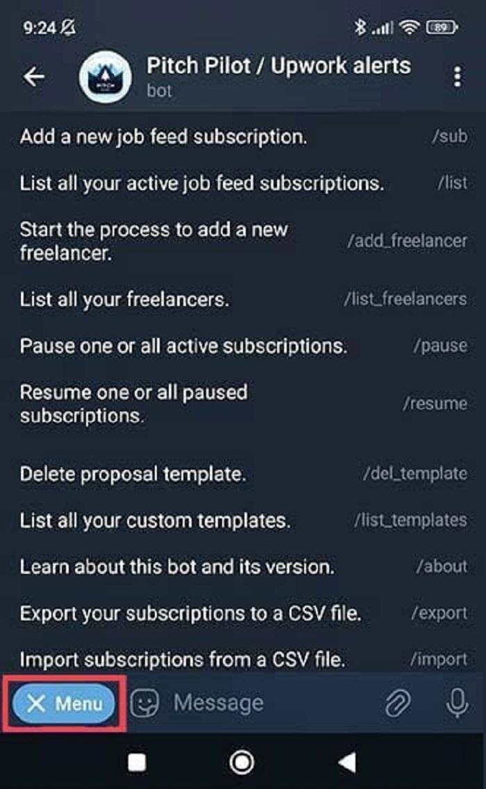 نحوه استفاده از Pitch Pilot برای یافتن شغل جدید در تلگرام 5