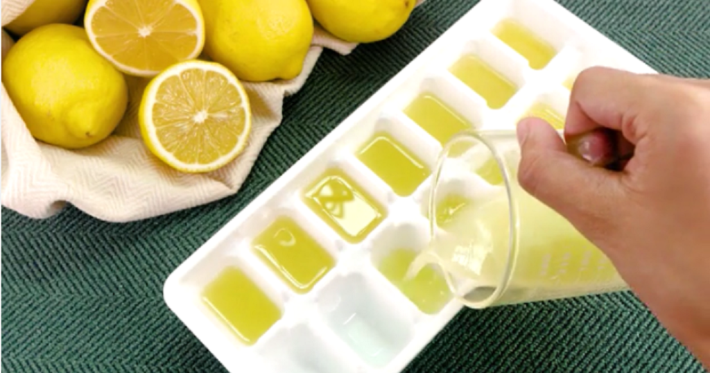 فریز کردن آب لیمو