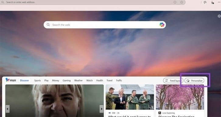 نحوه شخصی سازی Microsoft Edge 1