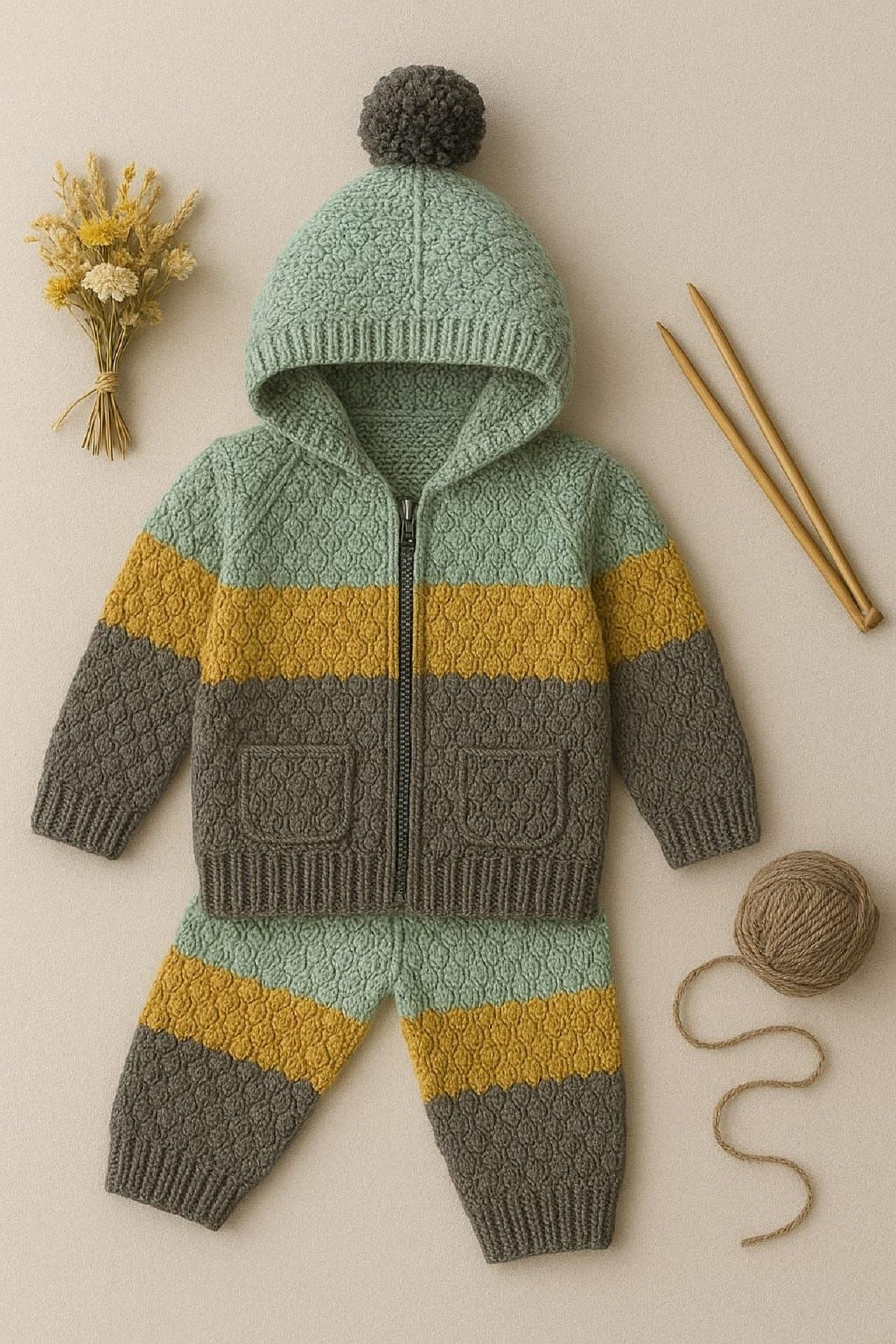 مدل&zwnj; بافت سرهمی نوزادی طرح برجسته 4