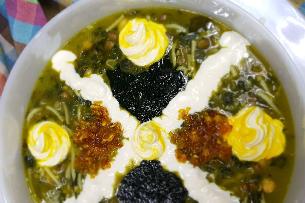 تزیین ساده و شیک آش رشته برای مهمانی 7