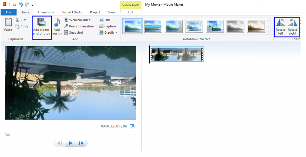 مراحل نحوه چرخش یک ویدیو در ویندوز 10 با استفاده از Windows Movie Maker/1