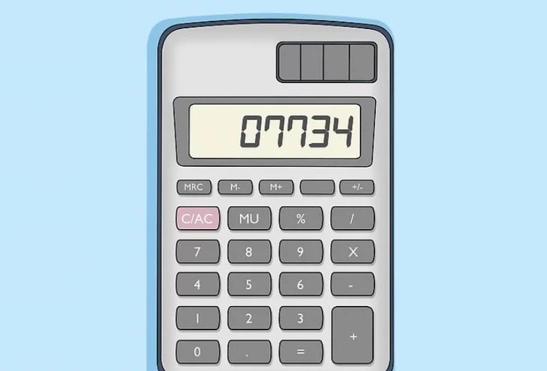 نحوه نوشتن کلمات با ماشینحساب 6