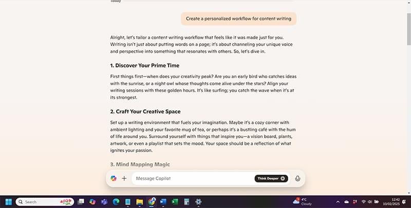 نحوه شخصی سازی گردش کار با Microsoft Copilot 7