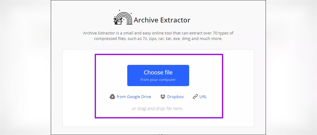 باز کردن فایل زیپ در کامپیوتر با Archive Extractor