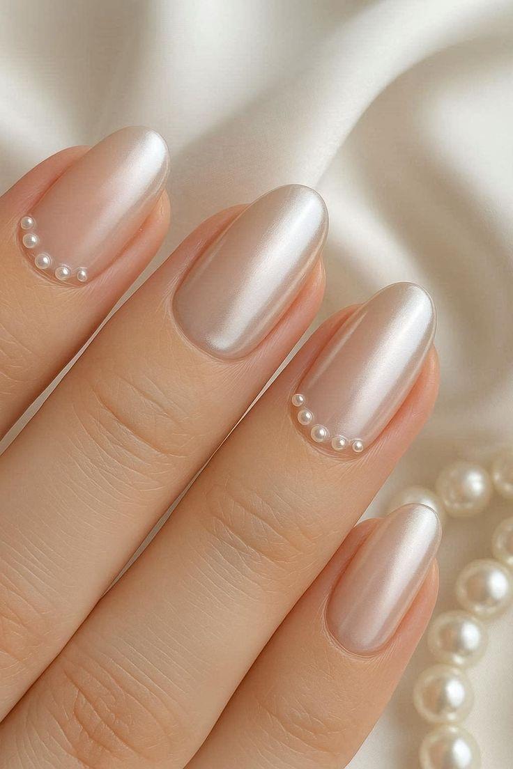 مدل ناخن کروم صدفی 3