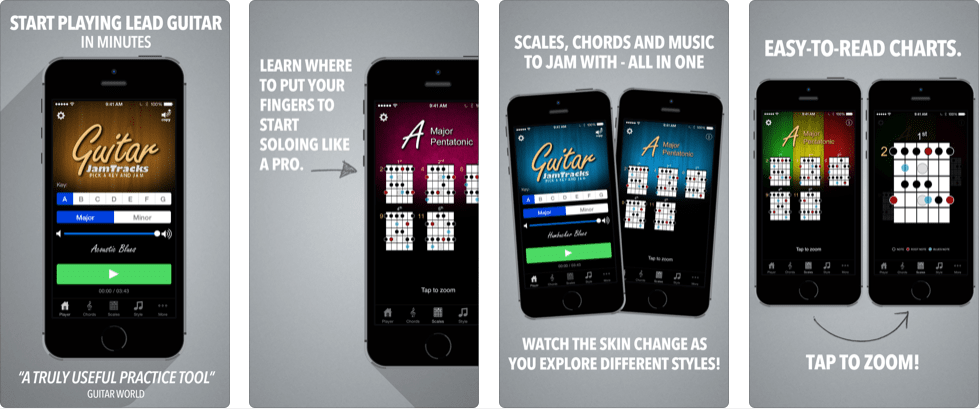 Guitar Jam Tracks – بهترین برنامه آموزش گیتار
