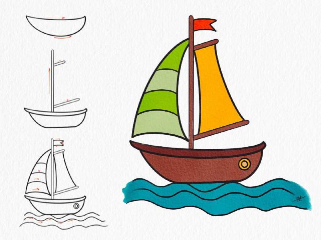 نقاشی قایق 2
