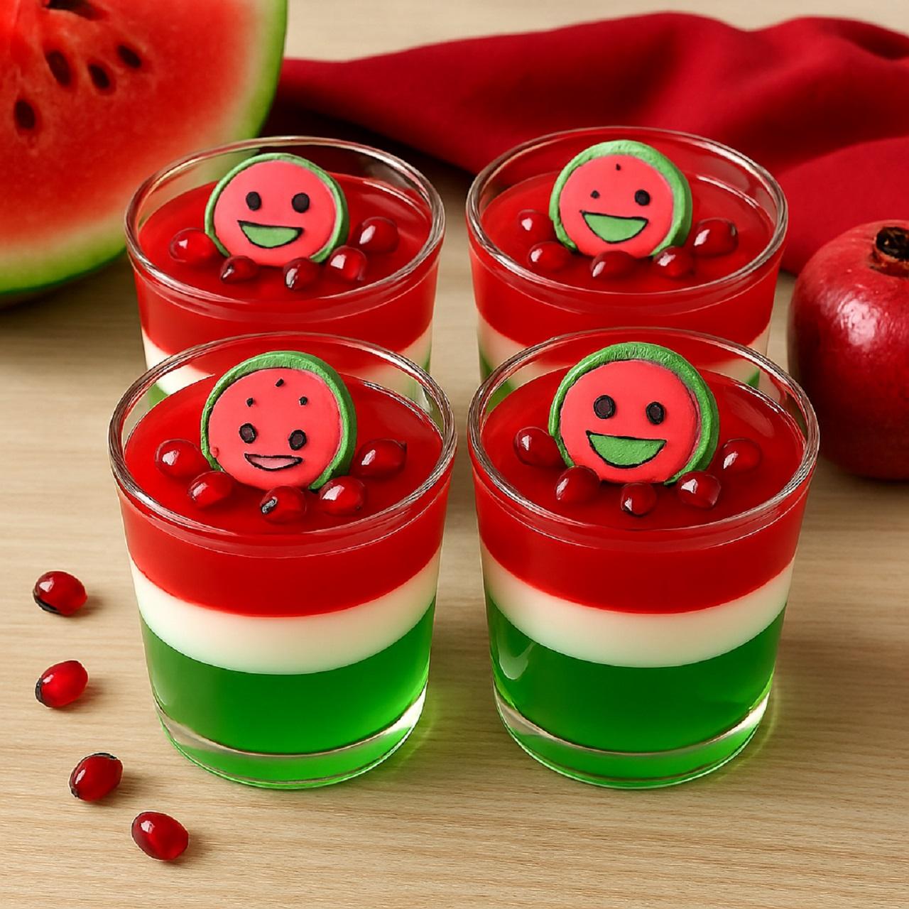 ژله شب یلدا لیوانی برای بچه ها